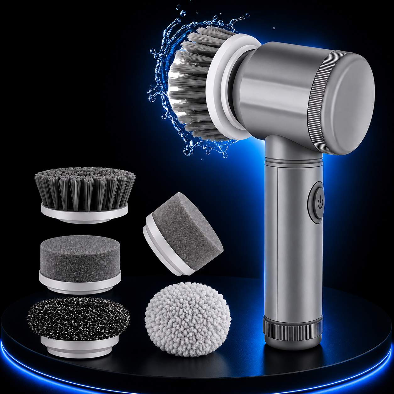 Voltix PowerScrub™ | Cepillo Eléctrico de Limpieza 5 en 1