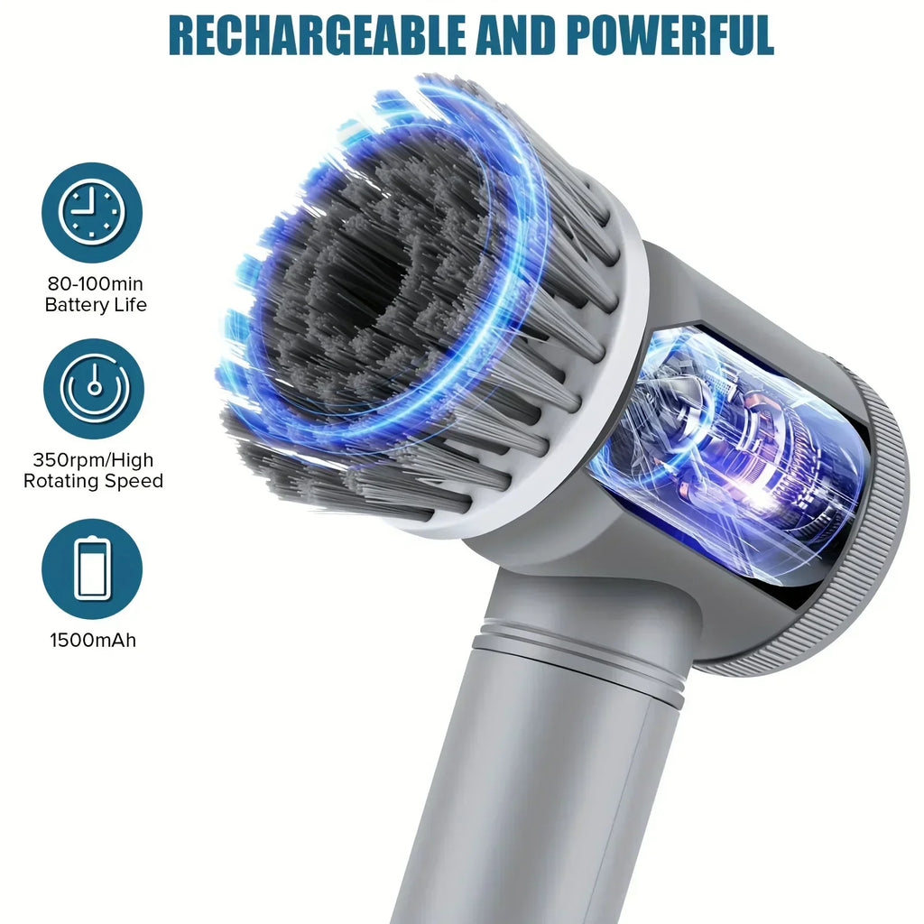 Voltix PowerScrub™ | Cepillo Eléctrico de Limpieza 5 en 1